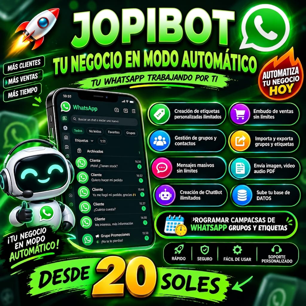 JopiBOT licencia 1 mes